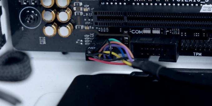 How to assemble your computer yourself: connect the HD_AUDIO or AAFP plug 