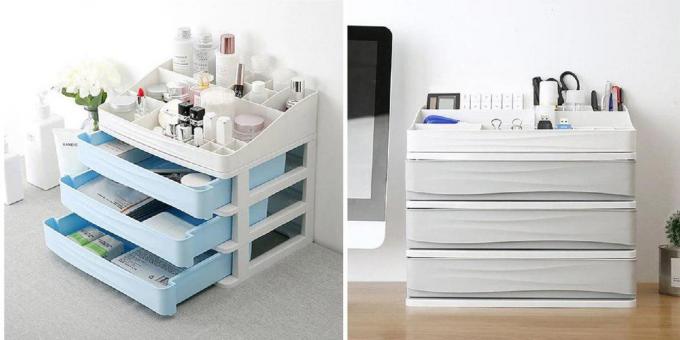 Organizer with pull-out shelves