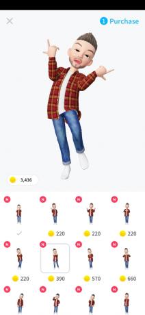 Zepeto: purchase of emotions and gestures