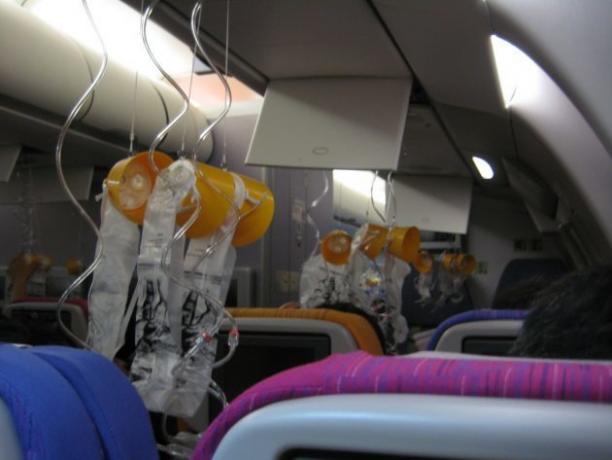 fear of flying: oxygen masks