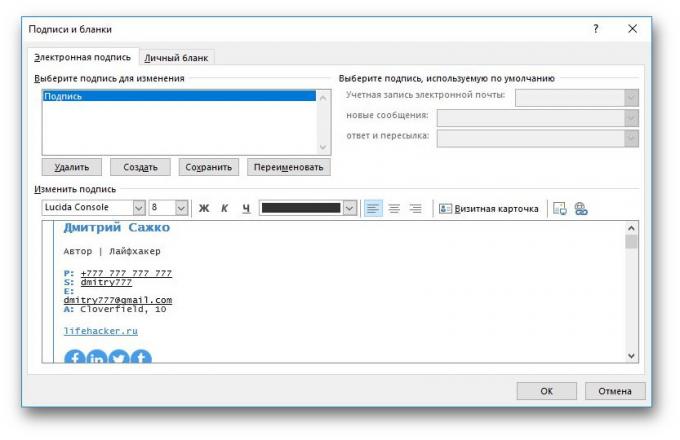 Import signature in Outlook