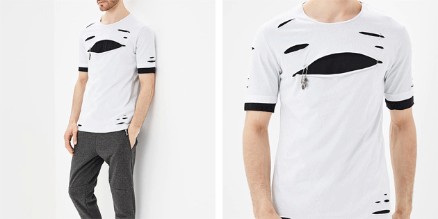 Fashionable men's t-shirts from European stores