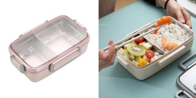 Lunchbox with the metal substrate