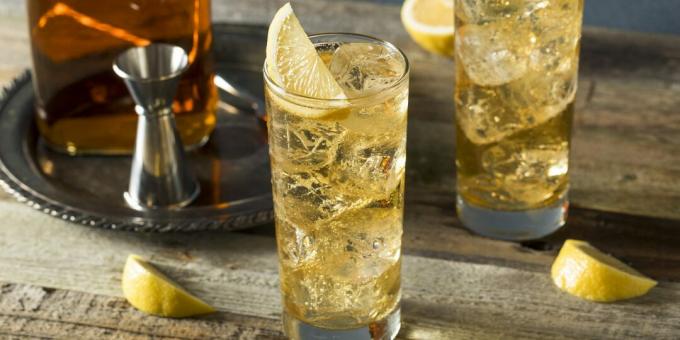 Alcoholic cocktails: "Ginger Highball"