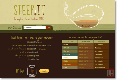 Steep.it - ​​a timer that will help make the right tea