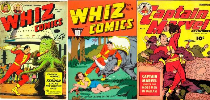 "Shazam!": Small company Fawcett Comics has decided to create its response Superman