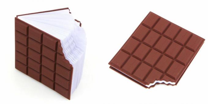 Chocolate notebook