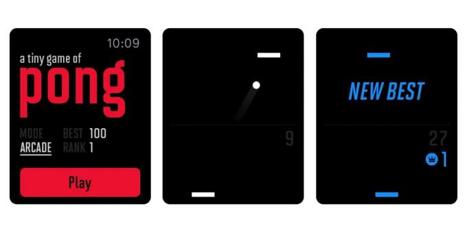 Games for Apple Watch: A Tiny Game of Pong