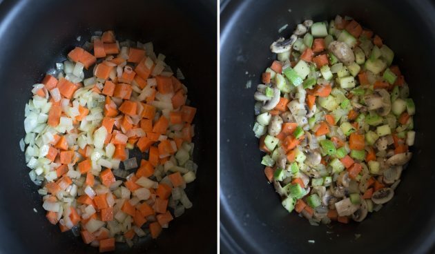  How to make a bean stew: add the rest of the vegetables, taking into account the cooking time