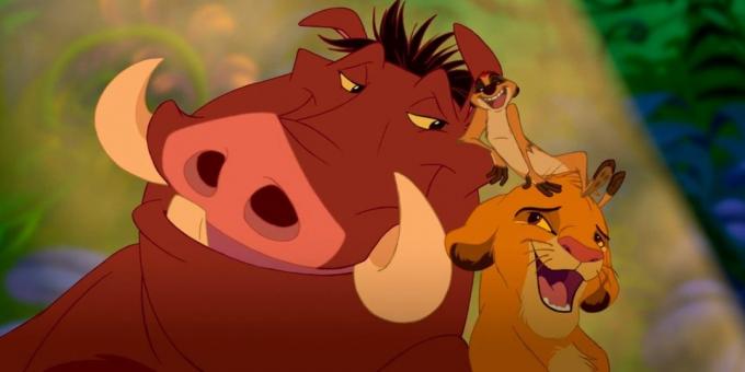 Cartoon "The Lion King": the song is closely woven into the narrative, driven by the action, the characters reveal