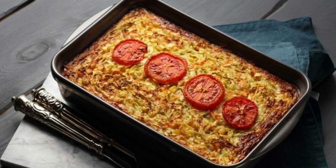 Cabbage casserole with rice