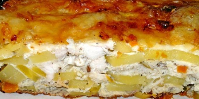 Potato casserole with chicken