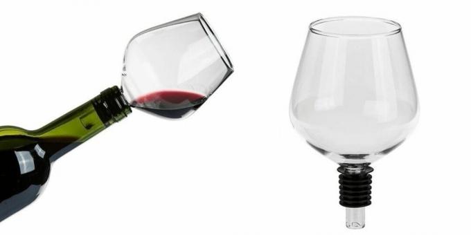 Wine bottle glass