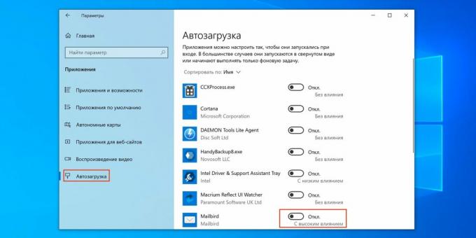 How to configure Windows 10 startup via the Options menu