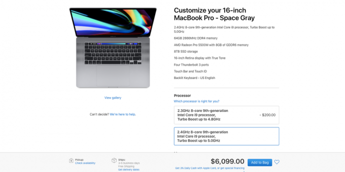 Apple has released a new 16-inch MacBook Pro: better performance for the same money