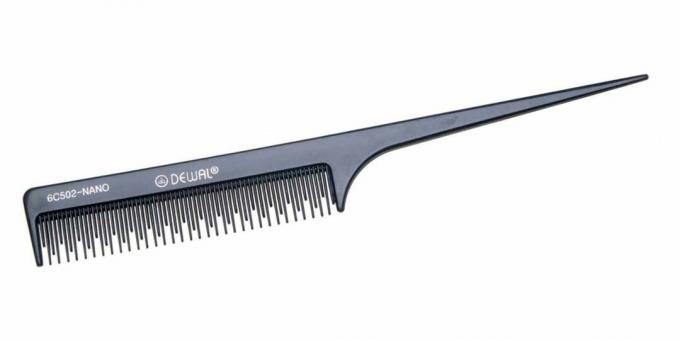 Personal care at home: comb with a fine tip