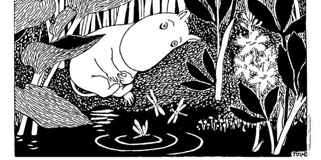 Illustration to the book of the Moomins "Dangerous Summer"