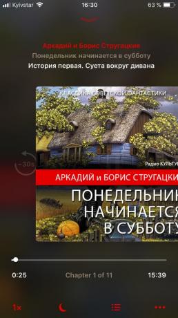 Player for audiobooks BookPlayer: Interface