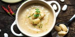 Bean cream soup with potatoes