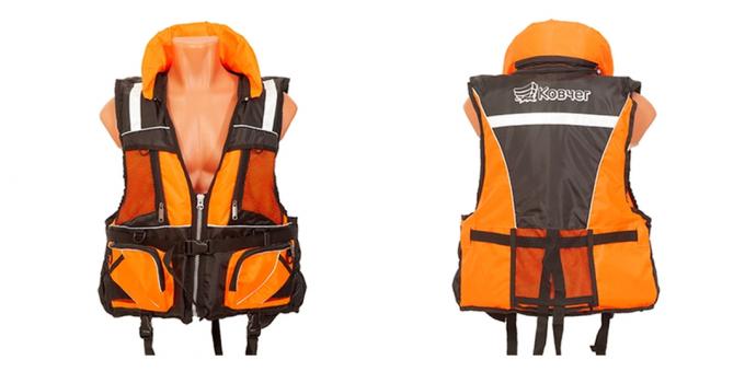 Products for outdoor activities on the water: life jacket