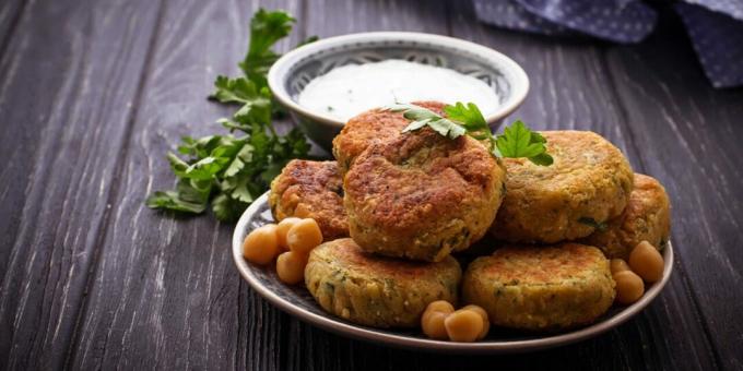 Lenten chickpea cutlets