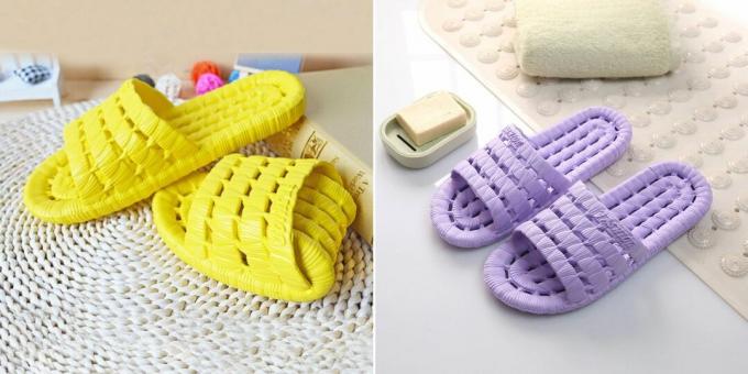 Home slippers with perforation