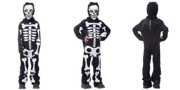 skeleton costume for Halloween