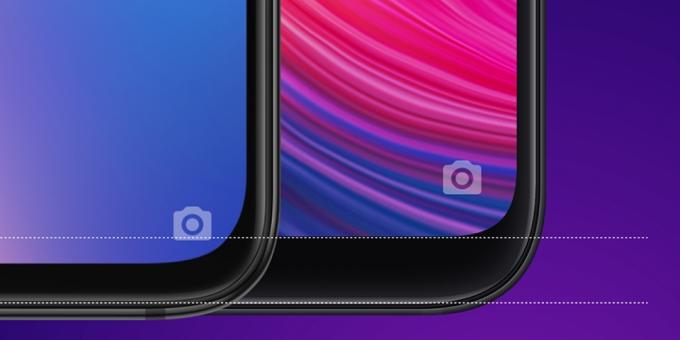 Features Xiaomi Mi 9: lower frame decreased by 40%