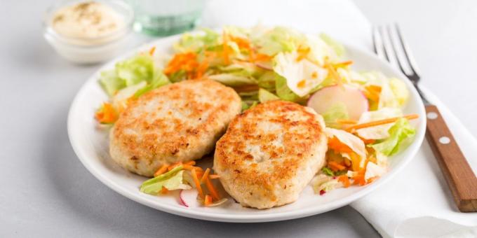 Recipe Turkey cutlets with apple and cheese