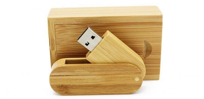 wooden USB flash drive