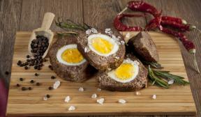 Meatloaf with eggs
