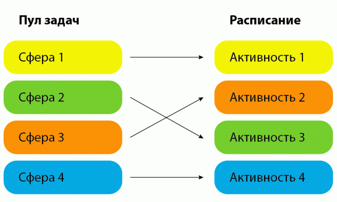 distribution of tasks