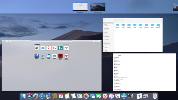 Configure on Mac virtual desktops