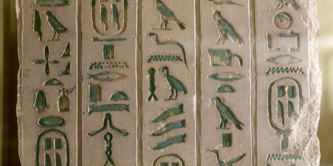Myths about the ancient world: the Egyptians wrote in hieroglyphs