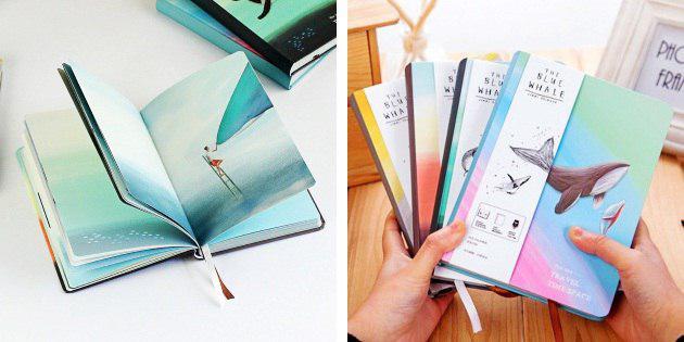 colored notebooks