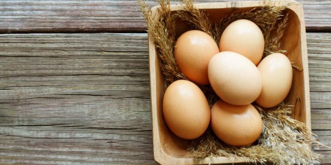 Foods containing iodine: eggs