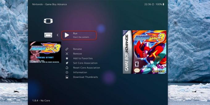 Open the game in Retroarch 