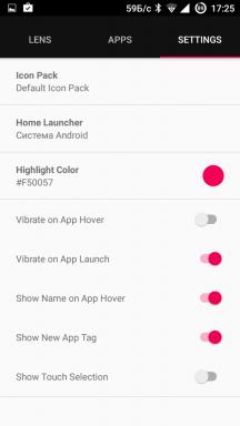 Lens Launcher - an innovative application for quick launch of programs for Android