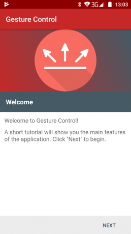 Gesture Control: run the application