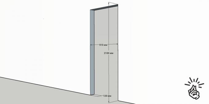 Installation of interior doors: size of the new fabric