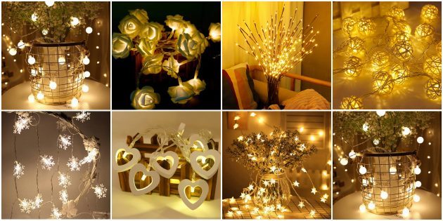 Christmas decorations with AliExpress: Garland
