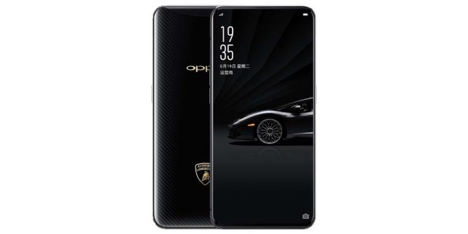 Smartphones OPPO: One version of OPPO Find X was released in the design of the sports car Lamborghini