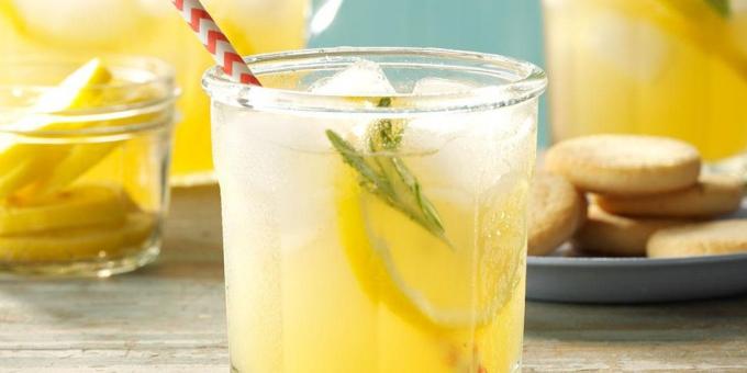 Lemonade with rosemary