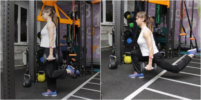 loops for practice: split squat