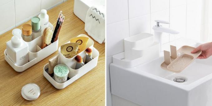bathroom organizers with removable bottom