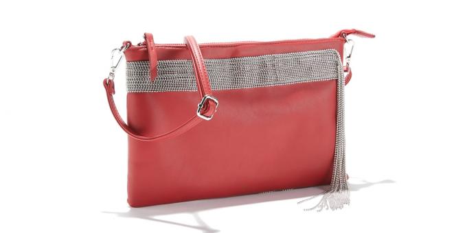 Clutch Bag With Small Decorative Chains by La Redoute