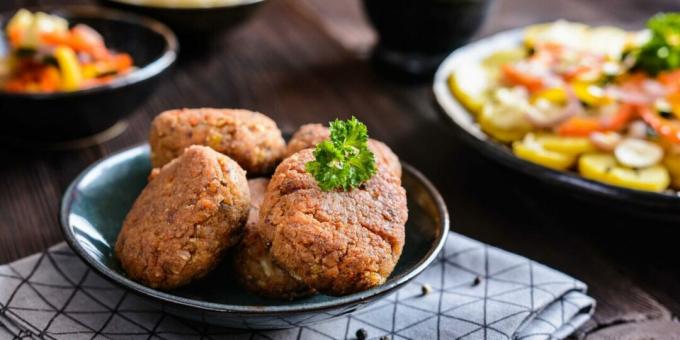 Buckwheat cutlets with cheese