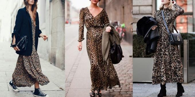 Fashion dress 2019 with leopard print