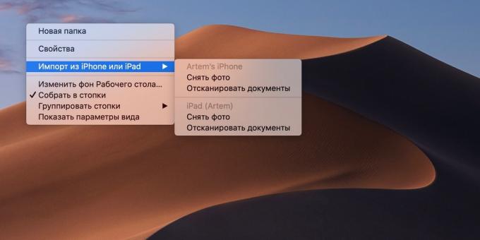 macOS Mojave: Photo Continuity