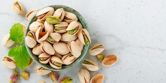 Where there is a lot of fiber: pistachios